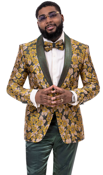 Veetee Green & Gold Men's Suit