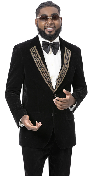 Veetee Gold Trim Men's Suit