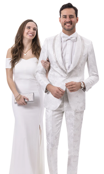 Veetee White Men's Suit
