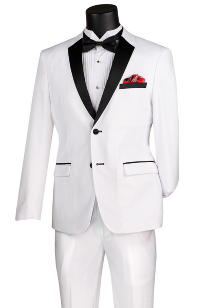 Vinci Ultra Slim Wedding Tuxedo for Men Solid Color