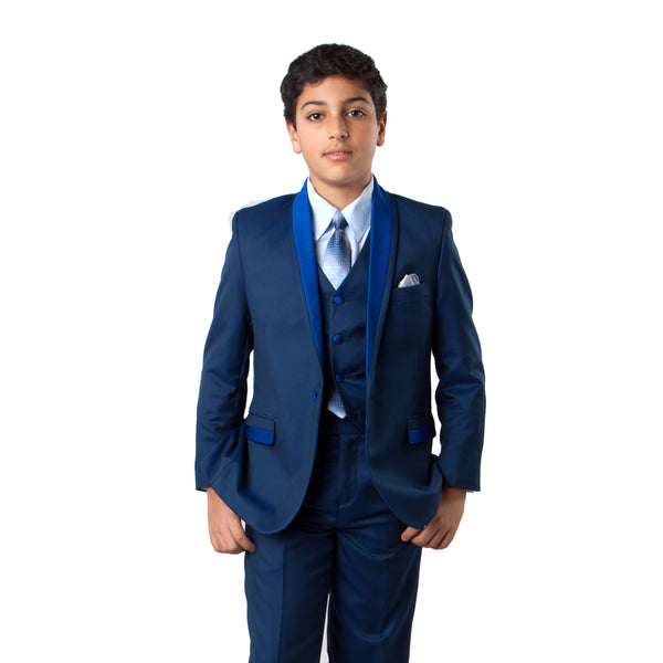 Tazio Blue Formal Suits For Boys