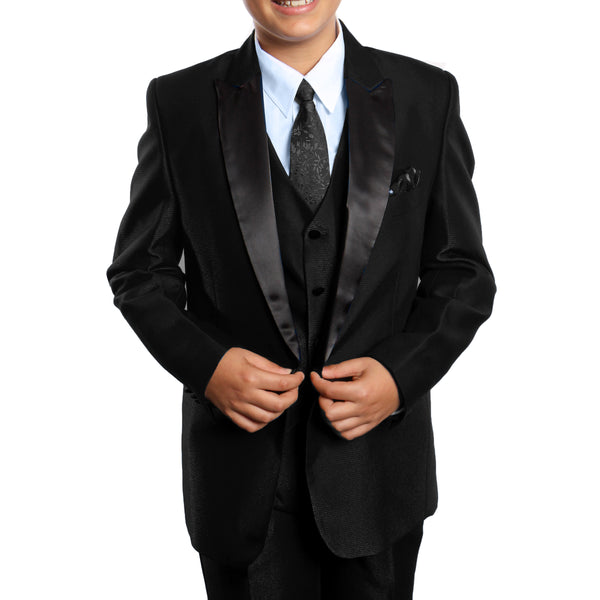 Tazio Black Formal Suits For Boys