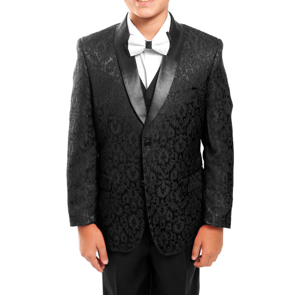 Tazio Black / Black Formal Suits For Boys