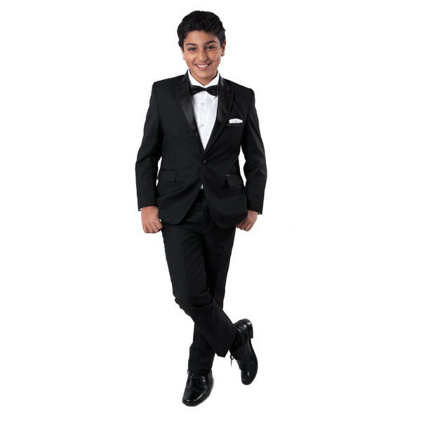 Tazio Black / Black Formal Suits For Boys