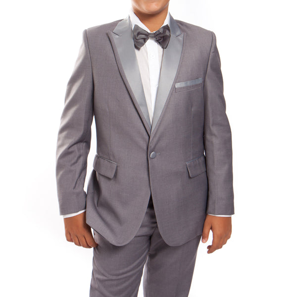 Tazio Grey / Dark Grey Formal Suits For Boys