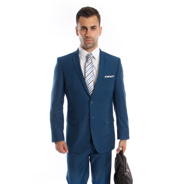 French Blue Suit For Men Formal Suits For All Ocassions M085S-13