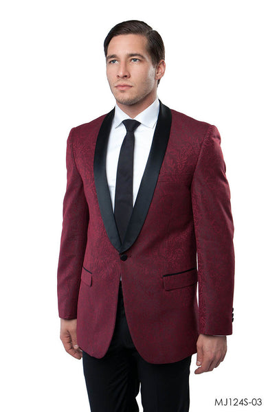 Burgundy Jackets For Men Jacket Suits For All Ocassions MJ124S-03