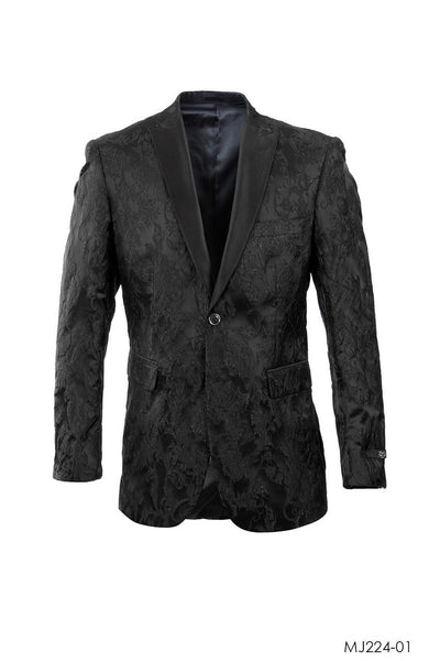 Matte / Black / Floral Tazio Sports Coat Dinner Jackets