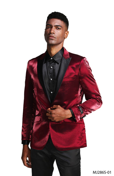 Red Wine Tazio Sports Coat Dinner Jackets