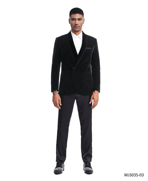 Black Tazio Sports Coat Dinner Jackets