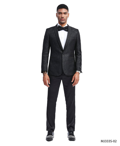 Black Tazio Sports Coat Dinner Jackets