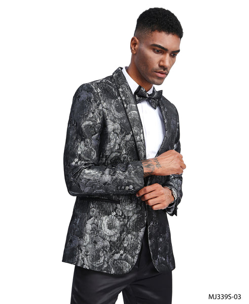 Silver Tazio Sports Coat Dinner Jackets