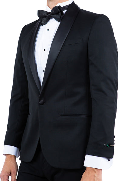 Gray Zegarie Shawl Collar Tuxedo Jacket For Men MJT366-01
