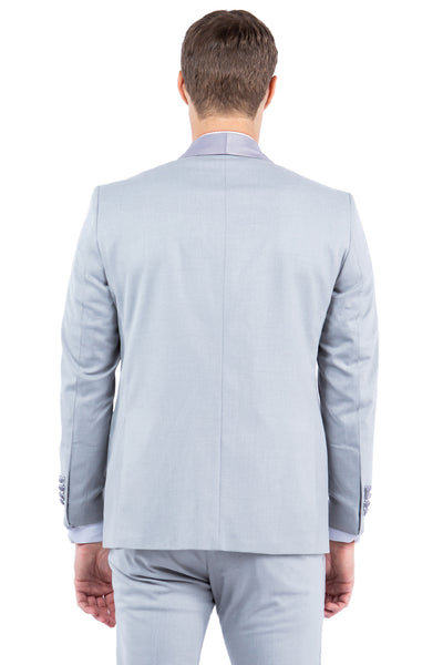 Gray Zegarie Shawl Collar Tuxedo Jacket For Men MJT366-04