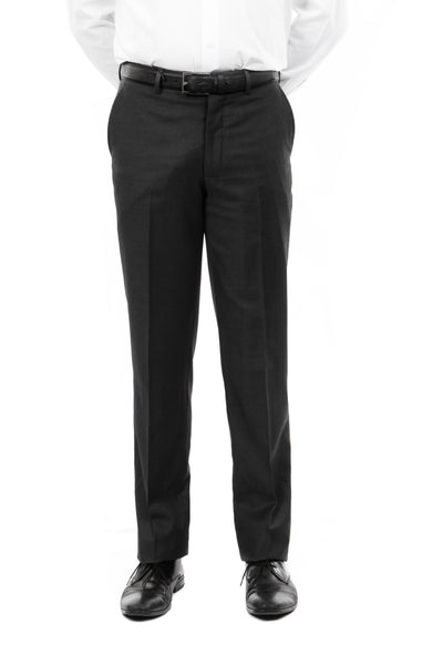 Tazio Black Slim Fit Stretch Dress Pants For Men