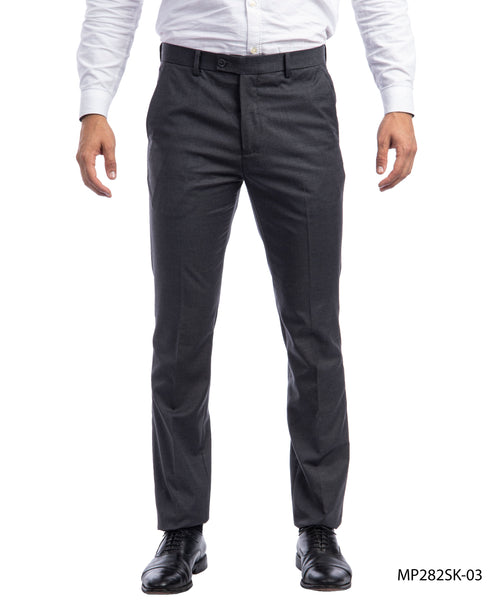 Sean Alexander Charcoal Performance Stretch Dress Pants For Men