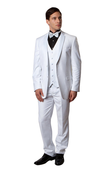 Solid Notch Lapel Tuxedo Solid Slim Fit Prom Tuxedos For Men