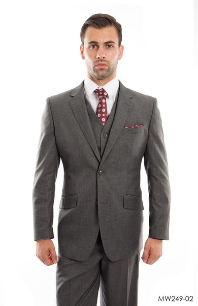 Dk.Gray Wool Blend Suit For Men Formal Suit Jackets For All Ocassions MW249-02